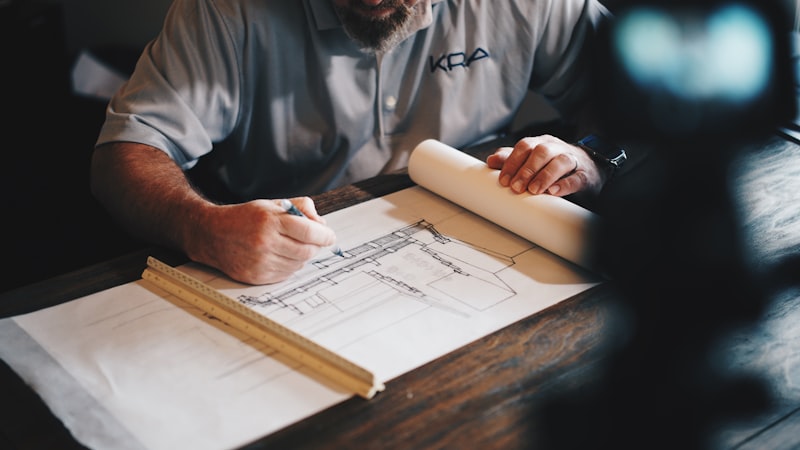 Architectural blueprints and project documents